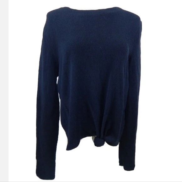 Madewell Elwood Ribbed Knot Front Top - Picture 2 of 4